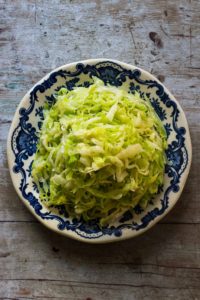 Cabbage salad with cream