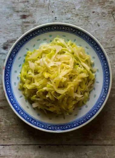 Cabbage Salad with Broth