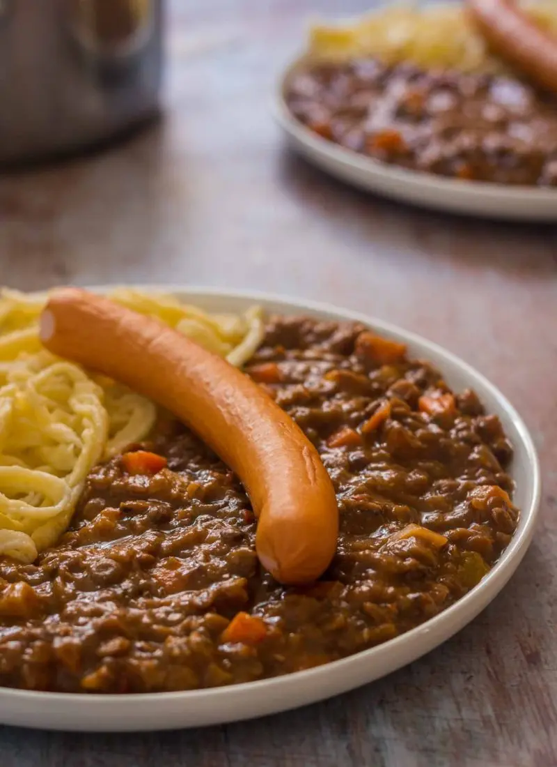 Lentil stew with spaetzle