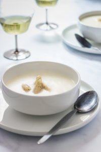 Cream of asparagus soup