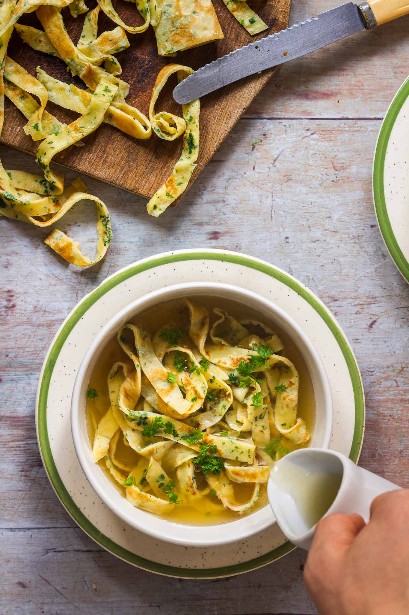 German Pancake Soup ('Flädlesuppe') My German Table