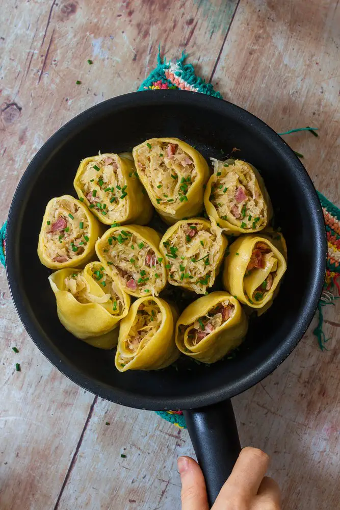 Sauerkraut Rolls (Krautkrapfen)