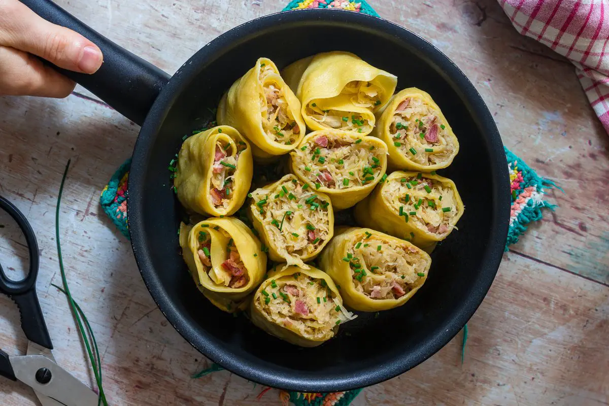 Sauerkraut Rolls (Krautkrapfen)
