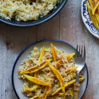 Potato Noodles with Sauerkraut