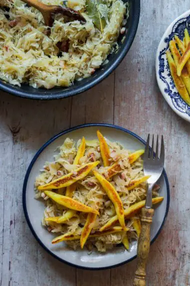 Potato Noodles with Sauerkraut