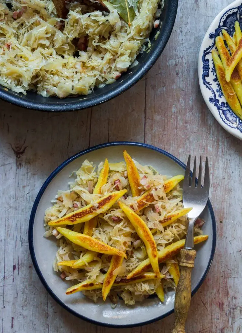 Potato Noodles with Sauerkraut