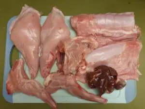 Rabbit Meat Parts