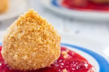 Topfen Dumplings with Plum Sauce