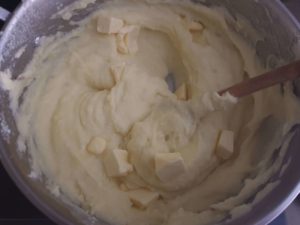 Whisking Butter Into Potato Puree