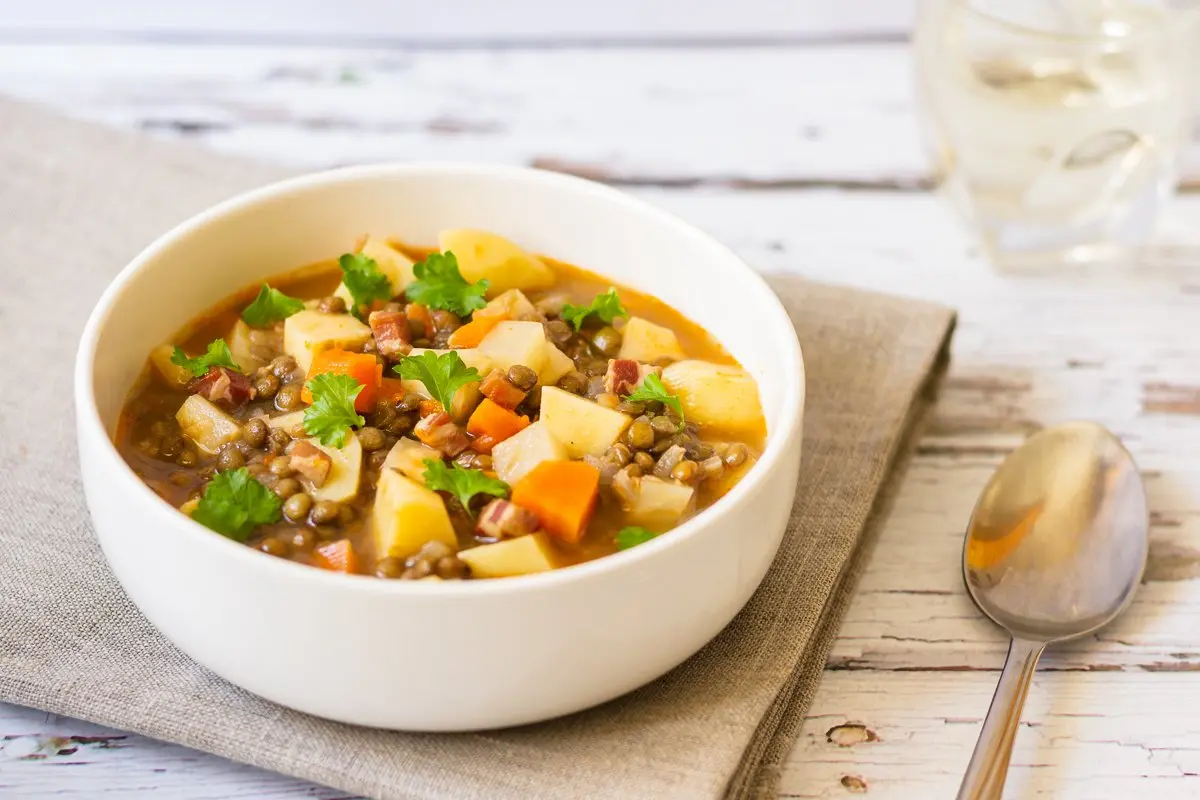 Lentil Stew with Bacon