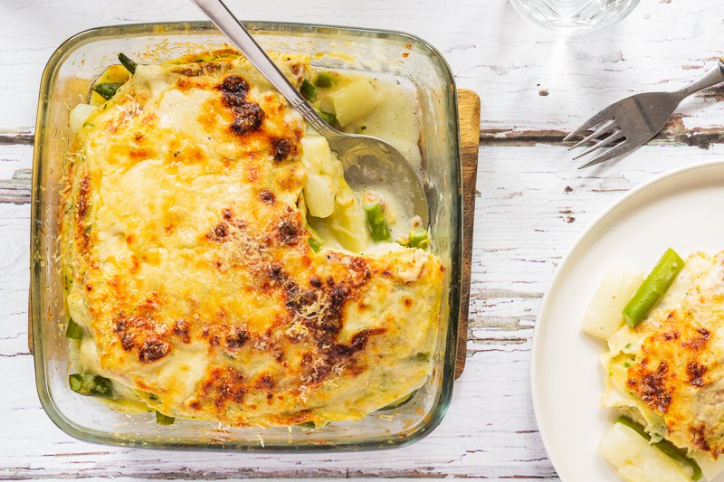 Asparagus Pancake Caserolle