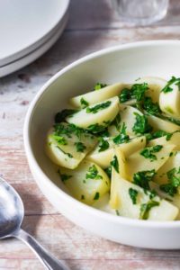 glazed baby turnips