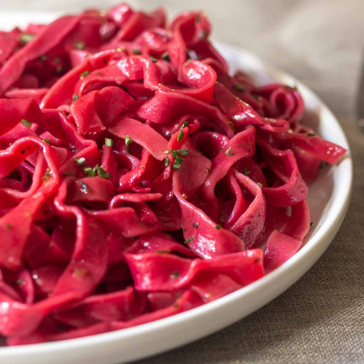 Beet Noodles ('Rote Beete Nudeln')