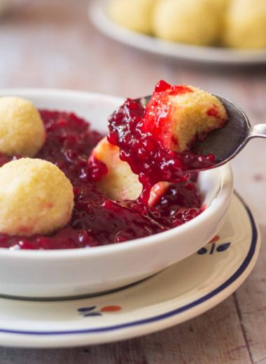 Beet Jelly with Potato Dumplings