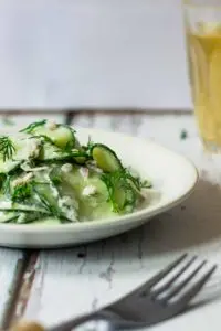 Cucumber Salad with Sour Cream