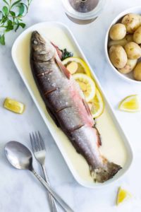 Baked arctic char