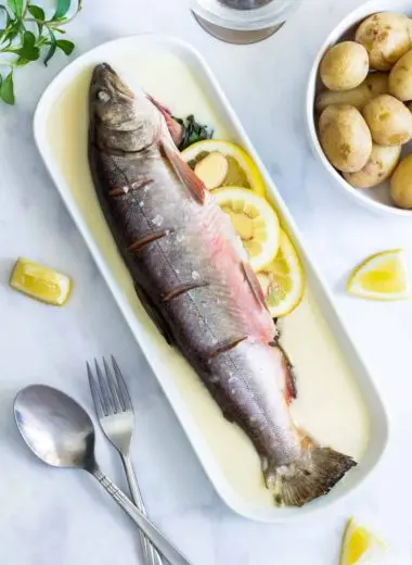 Baked arctic char