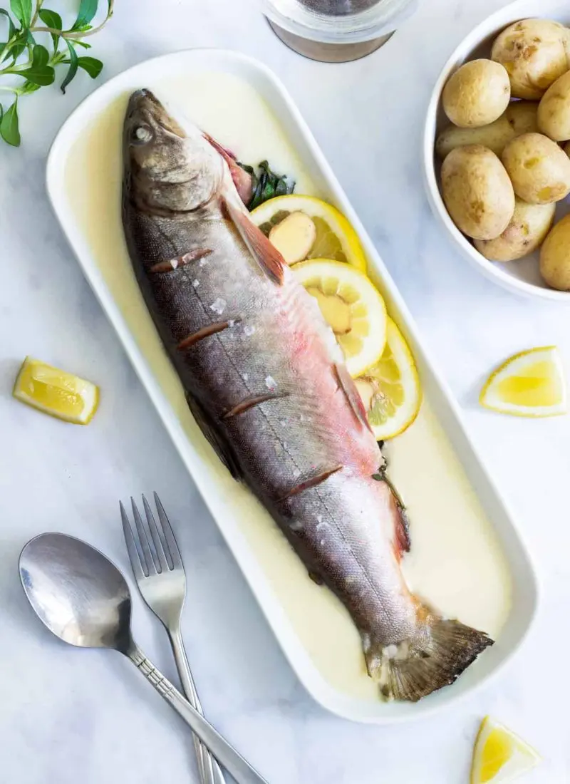 Baked arctic char