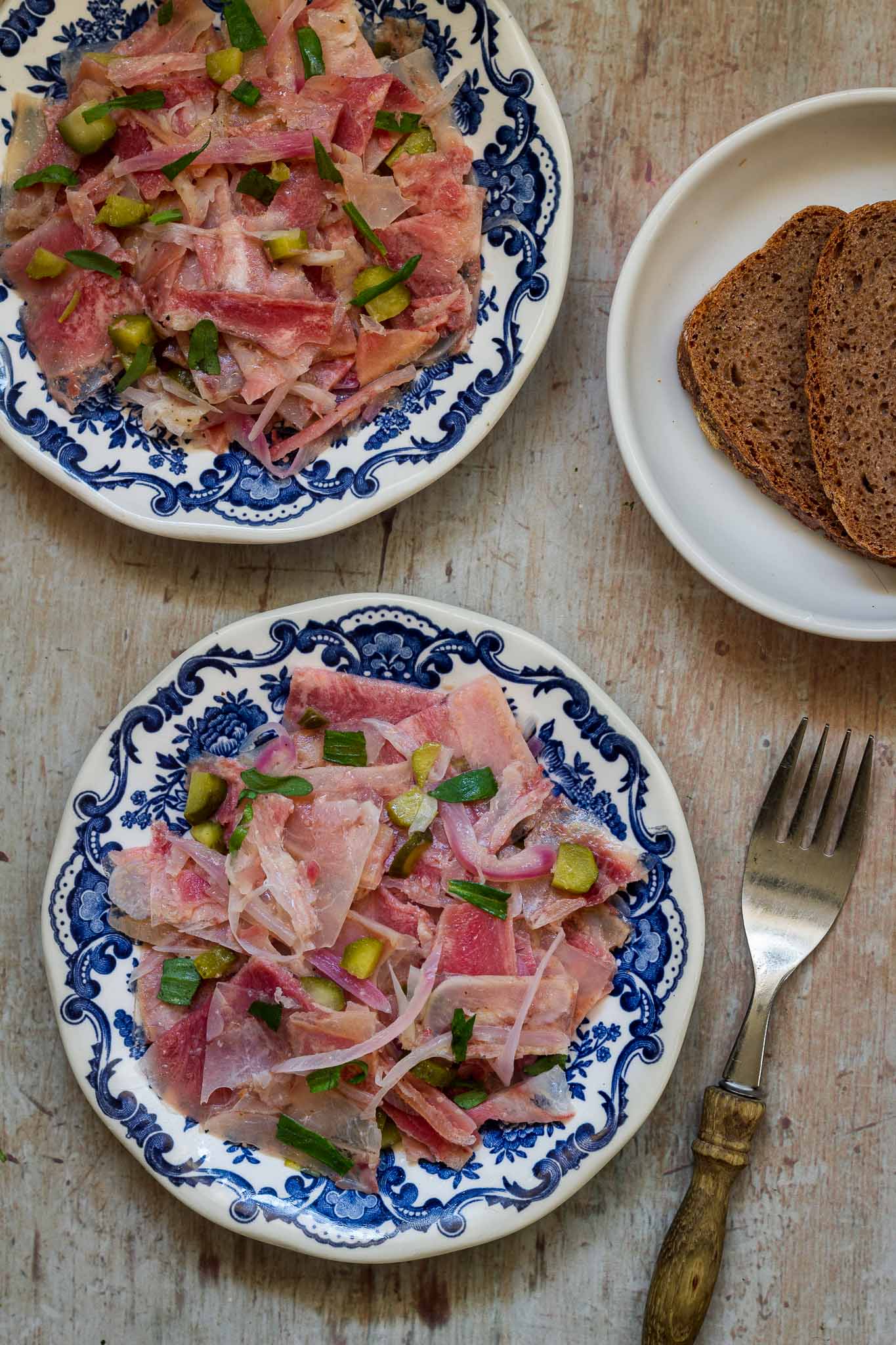 Beef tongue in vinaigrette