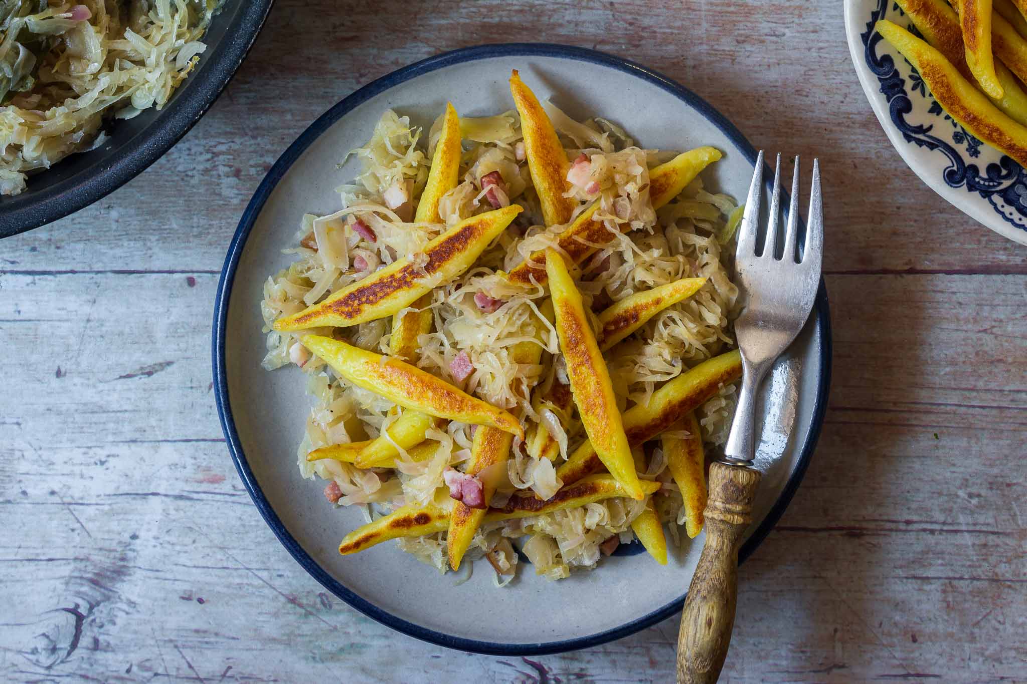 Potato Noodles with Sauerkraut