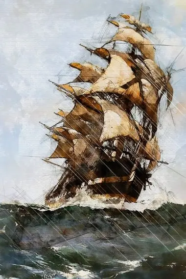 European ship for the spice trade