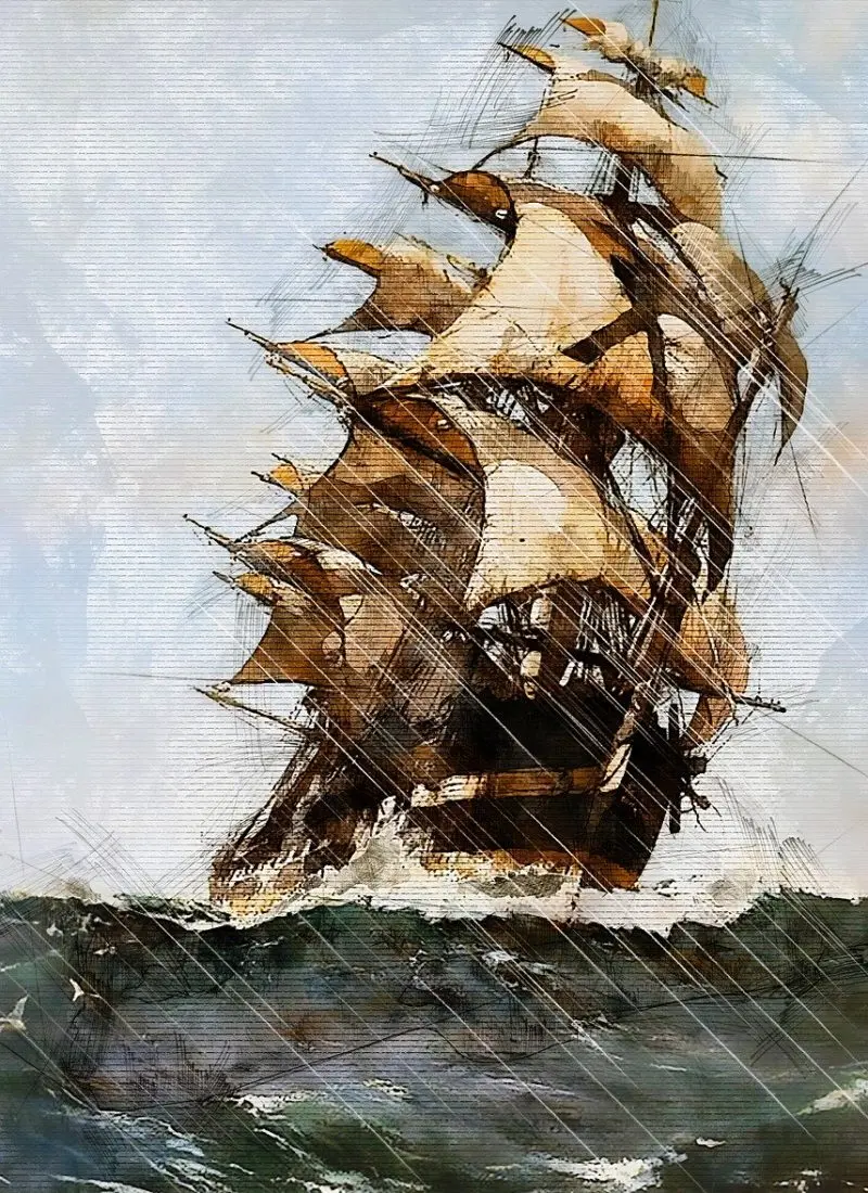 European ship for the spice trade