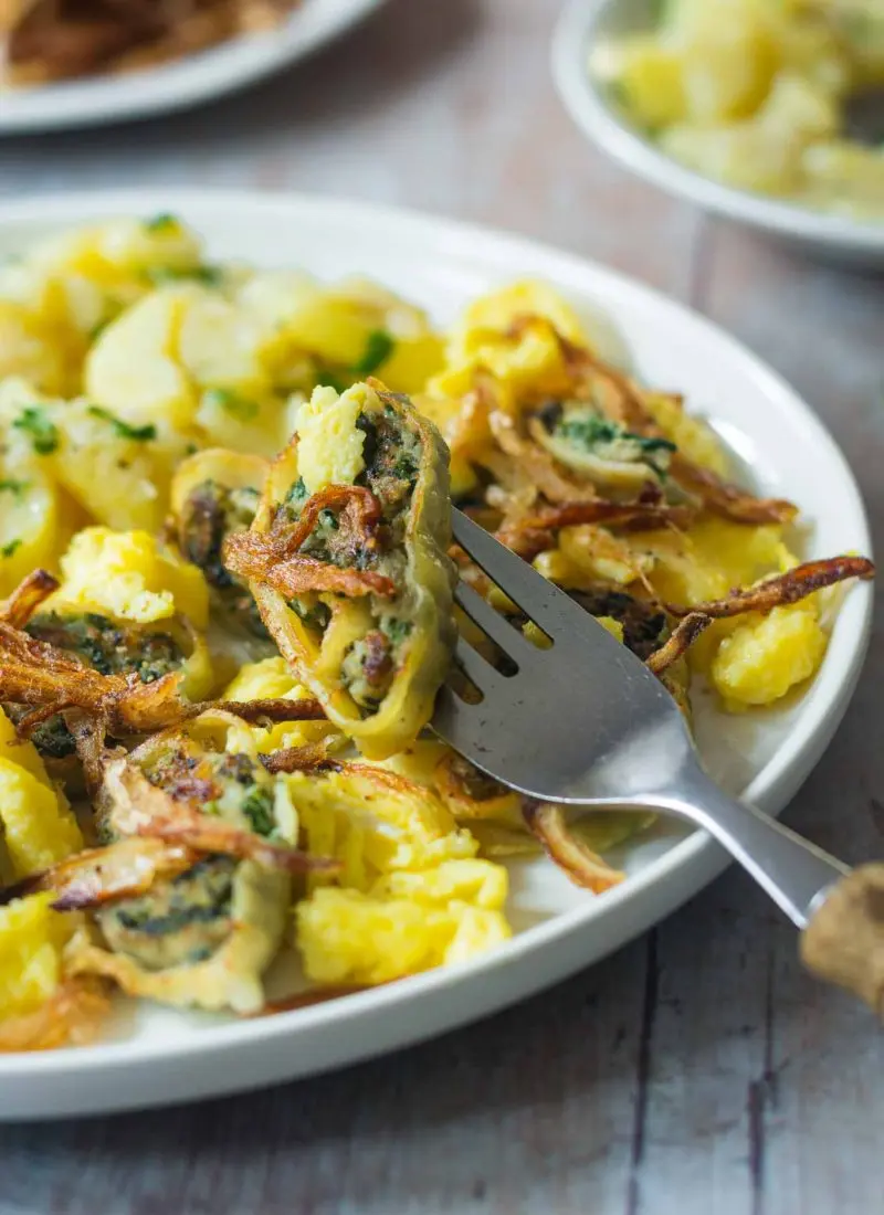 Stir-fried Maultaschen