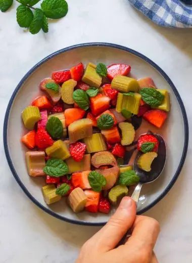 Strawberry-Rhubarb Salad