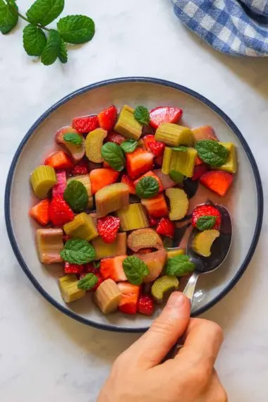 Strawberry-Rhubarb Salad