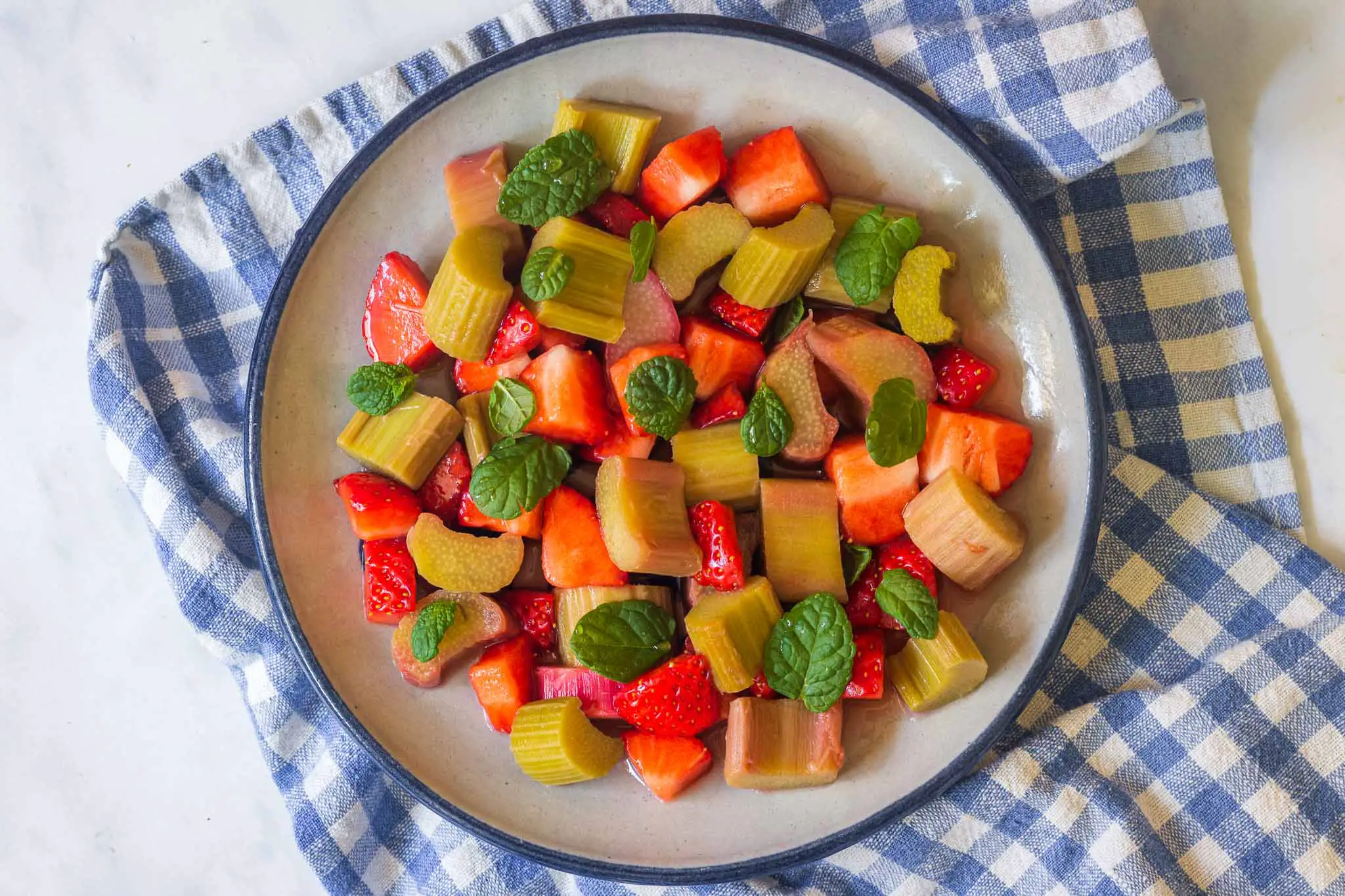Strawberry-Rhubarb Salad