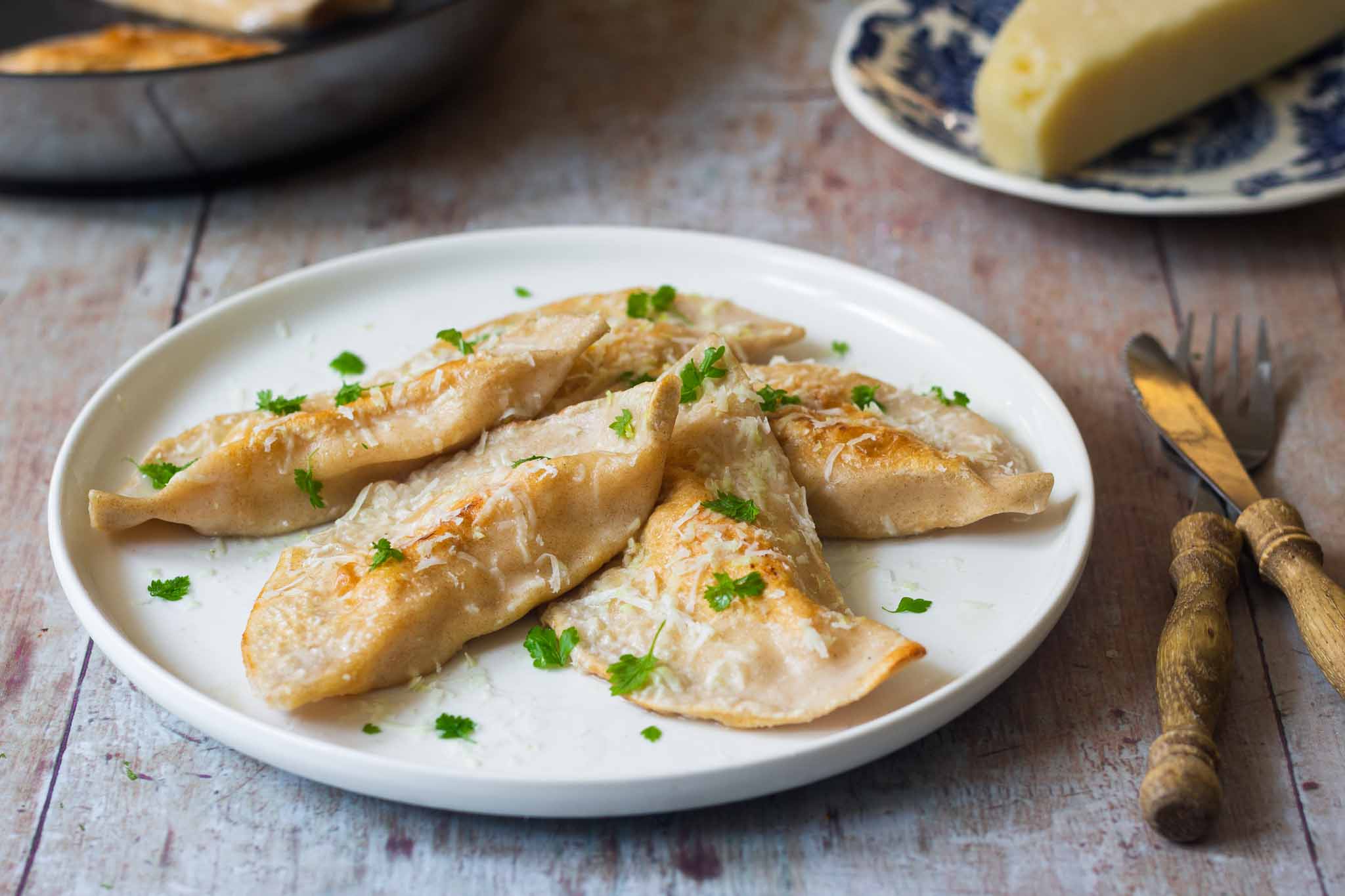Asparagus Dumplings (Spargel Schlutzkrapfen')