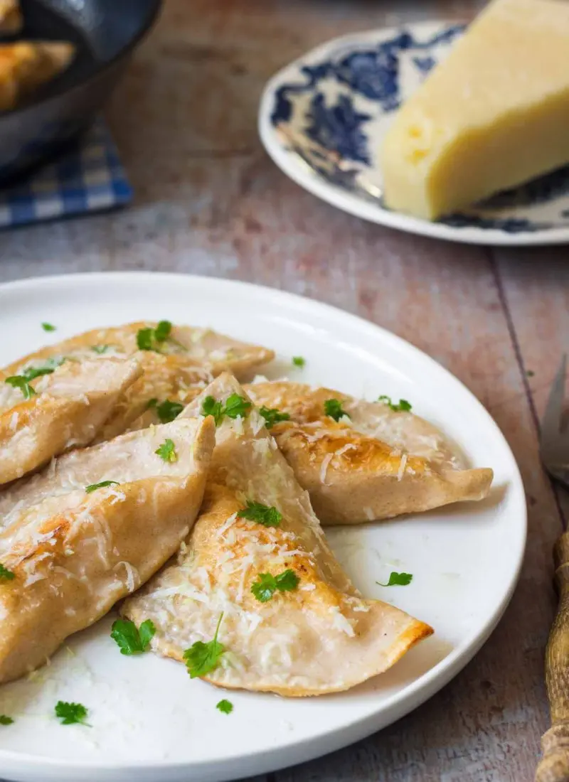 Asparagus Dumplings (Spargel Schlutzkrapfen)