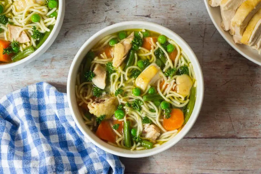 German Chicken Soup with Noodles ('Hühnersuppe') - My German Table