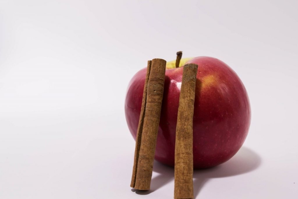 Apple with cinnamon