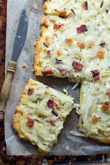German onion cake