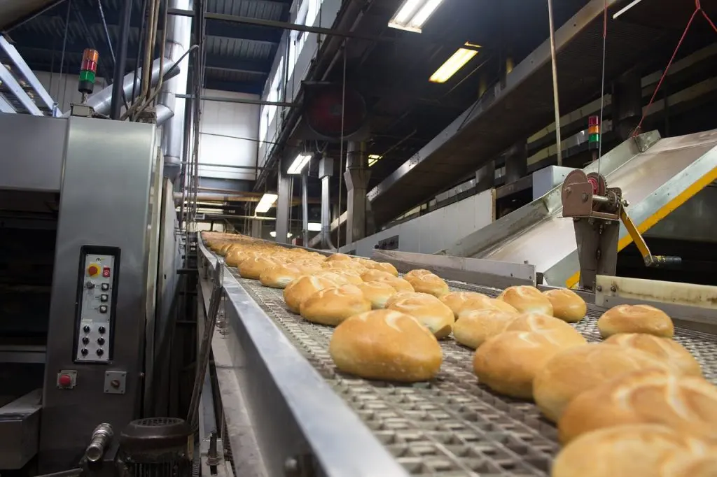 Industrial bread line
