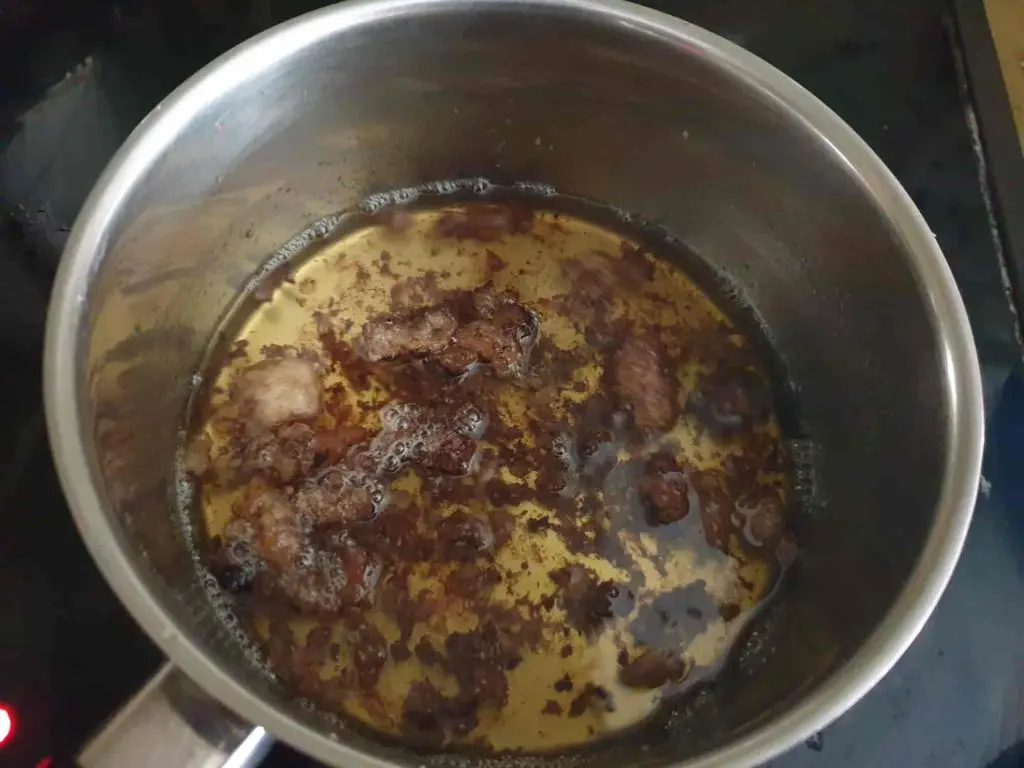 Melted bone marrow fat
