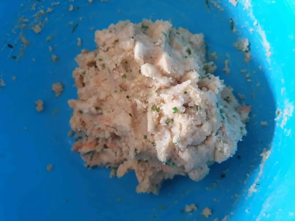 Mixed dumpling dough