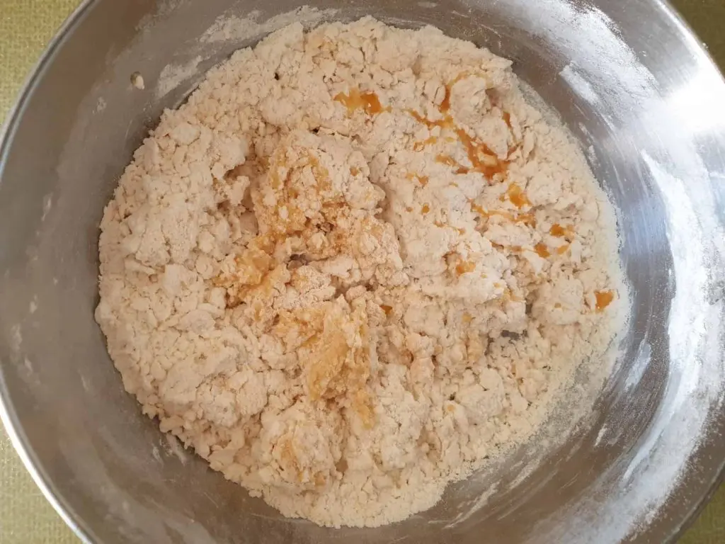 Dough before mixing