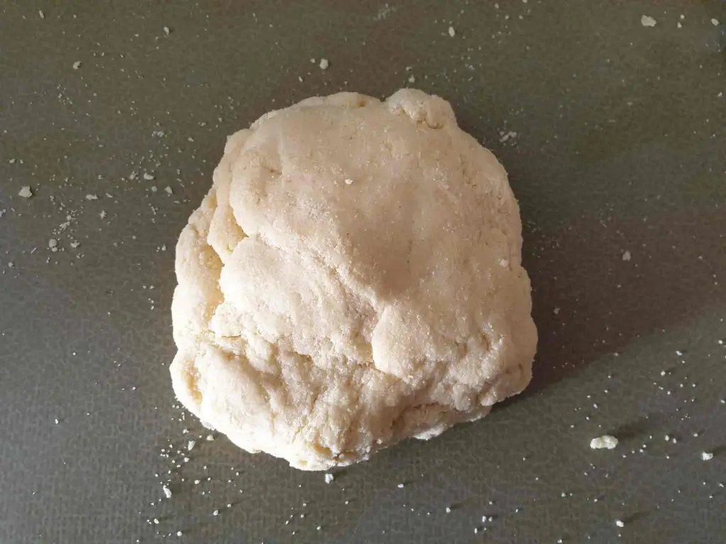 Noodle dough after mixing