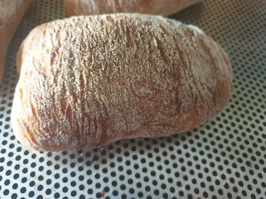 Ciabatta rolls of the second batch