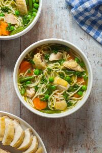 German Chicken Soup with Noodles (‘Hühnersuppe’)