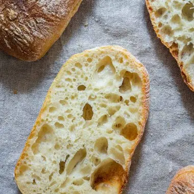 Ciabatta Rolls (Ciabattabrötchen)