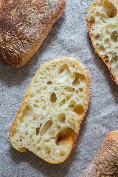 Ciabatta Rolls (Ciabattabrötchen)