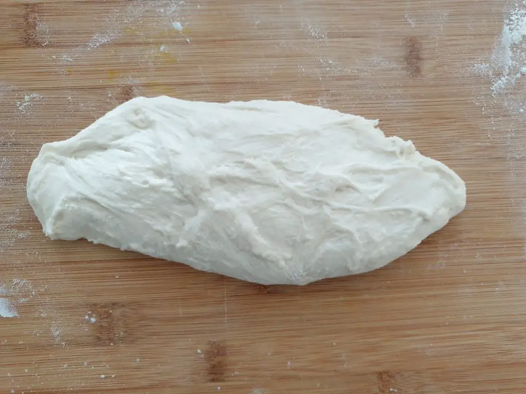 Dough before shaping