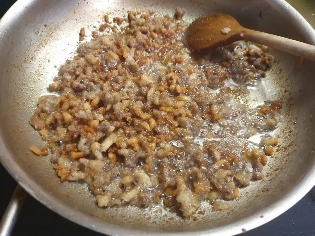 Rendering pork belly