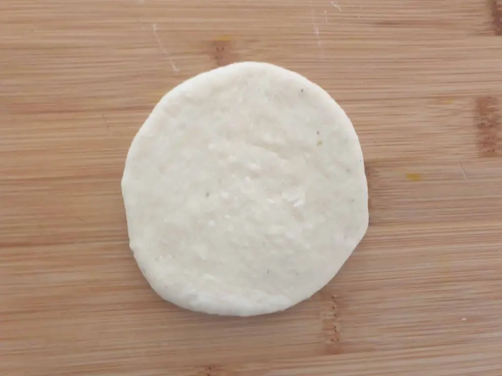 Flattening the dough