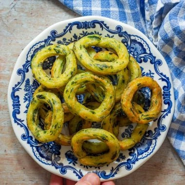 Potato Wild Garlic Beignets