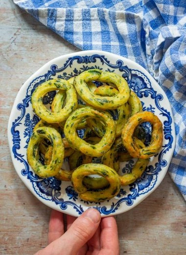 Potato Wild Garlic Beignets