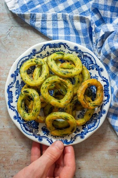 Potato Wild Garlic Beignets